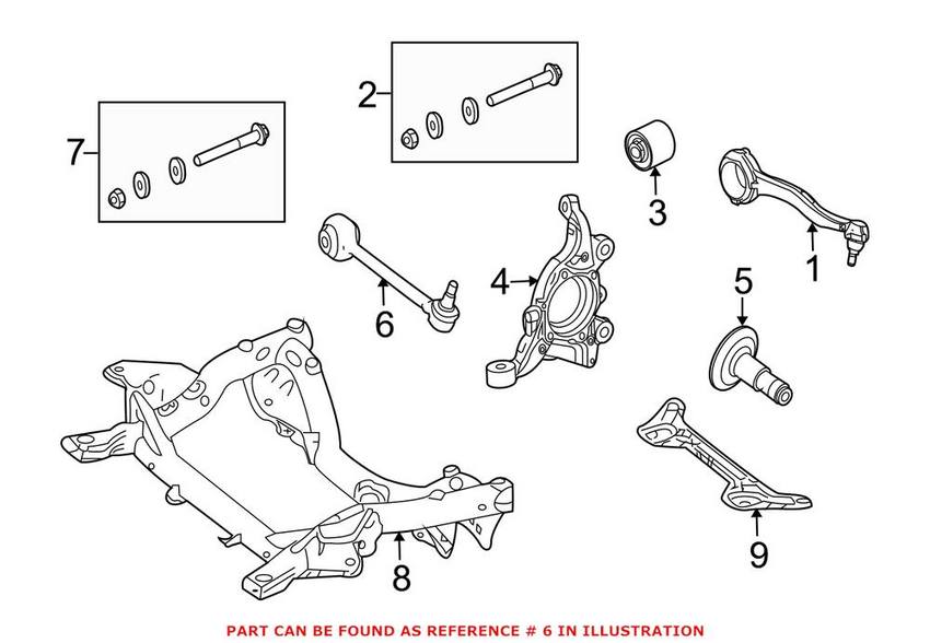 Mercedes Suspension Control Arm - Front Driver Left 2043304911